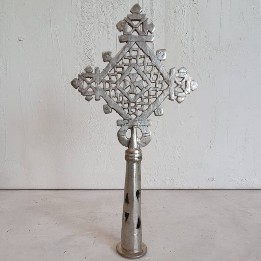 Small Ethiopian Coptic processional cross