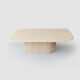 Table basse en travertin italien vintage