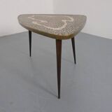 Large German Mosaic Kidney Coffee Table, 1960s