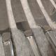 12 silver-plated dessert knives by Christofle Concorde, 19cm