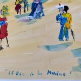 Gouache on paper signed Pito, dated 1972