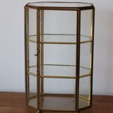 Brass jewelry showcase box