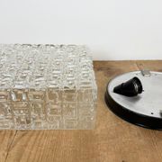 Vintage Glass Wall Or Ceiling Light, 1970s
