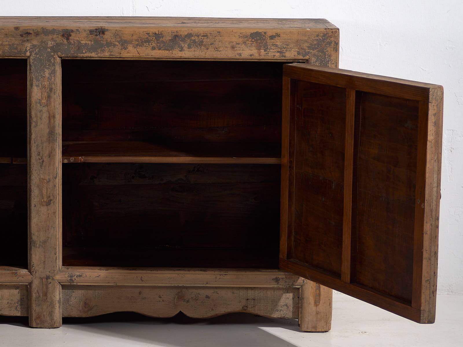 Old living room sideboard with gray patina (circa 1900) #47