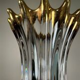 Large crystal and gold vase from the 60s
