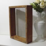 Ancient wood and steel screen