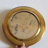 Round brass mirror