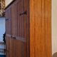 Wicker rattan bamboo wardrobe 1950 1960
