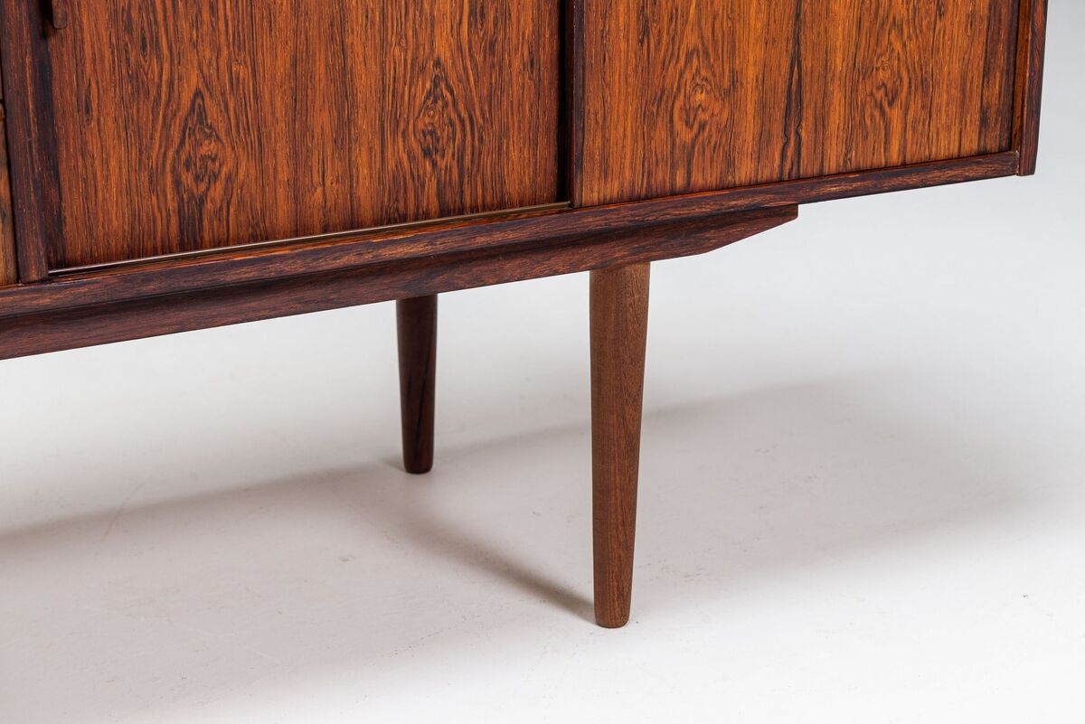 Scandinavian symmetric sideboard in rosewood Denmark 1960