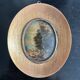 Antique oval miniature painting landscape signed Natali early 20th century