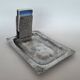 Arts and Crafts Pewter Ashtray and Matches Holder Hammered
