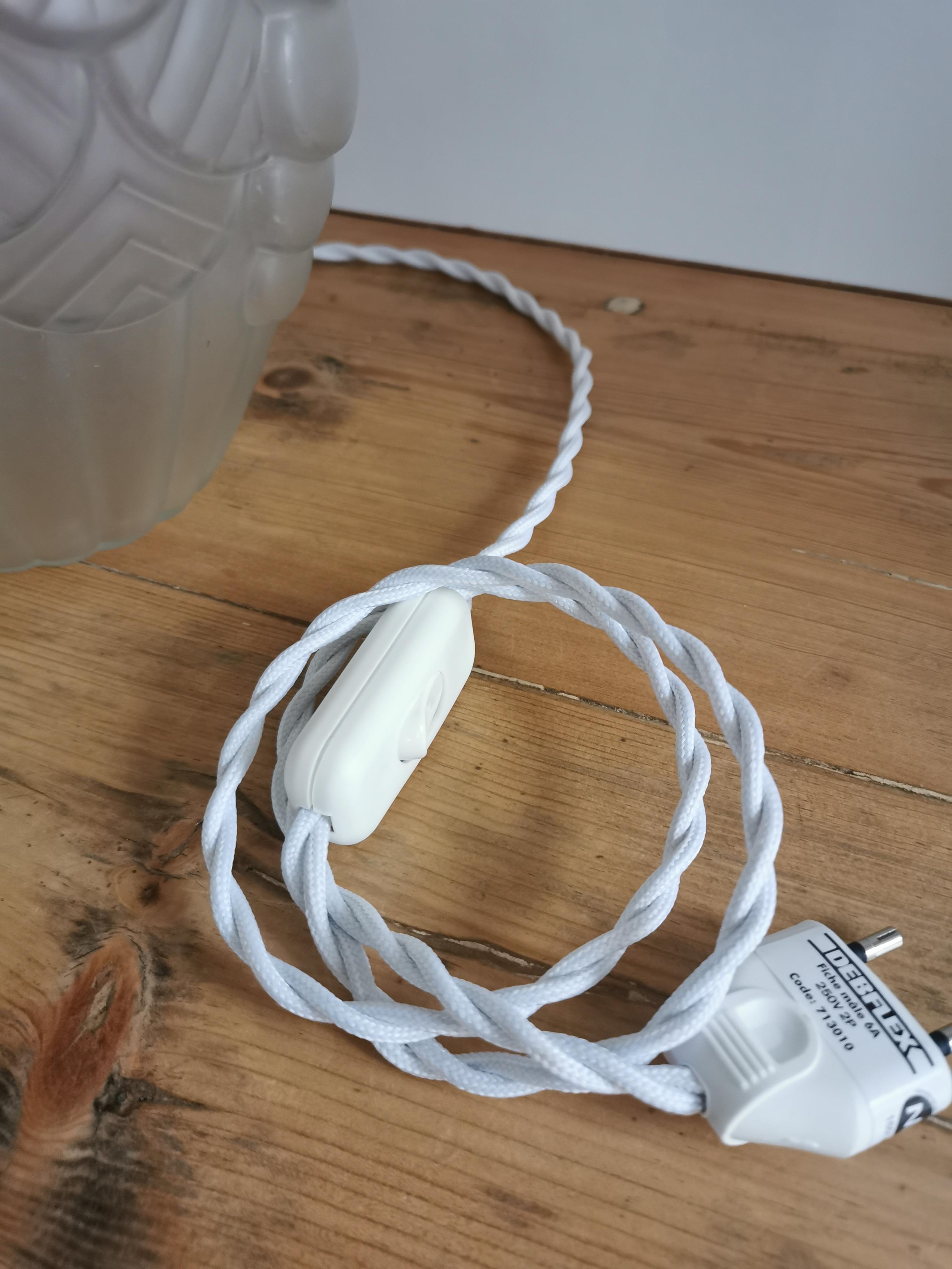 Art Deco lamp in polished glass