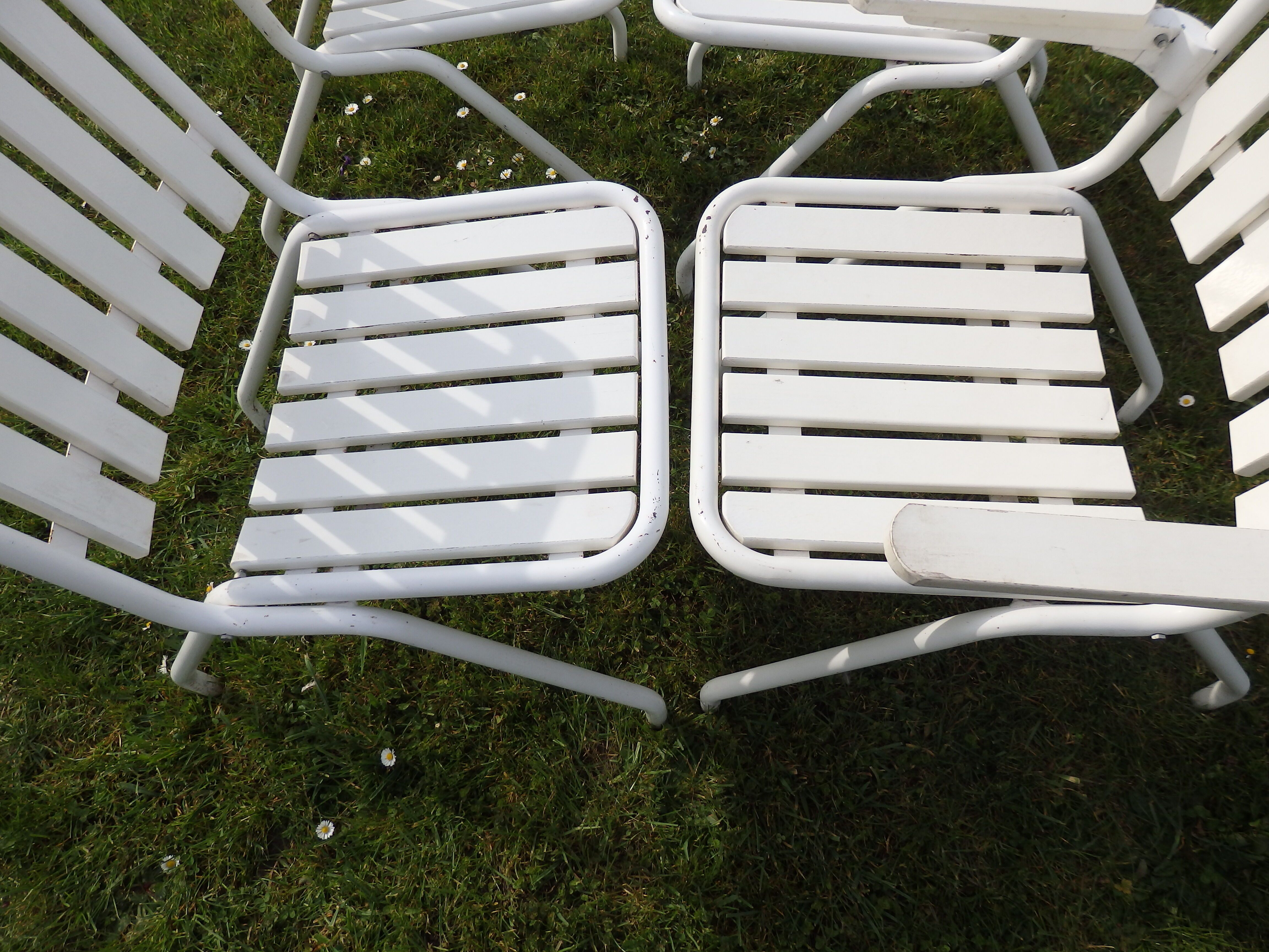 Vintage garden chairs and armchairs H.E.M year 50/60