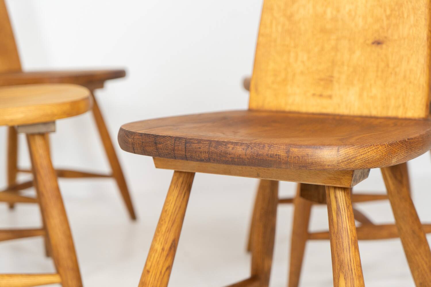 Ensemble de six rares chaises à repas « Pirtti » par Eero Aarnio pour Laukaan Puu