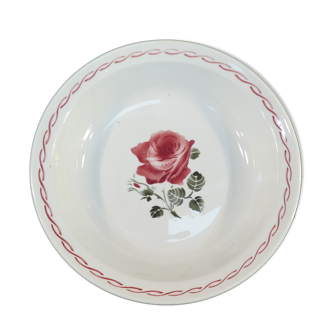 Round dish hollow badonviller pink red