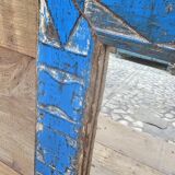 Old Art Deco mirror in Burmese teak