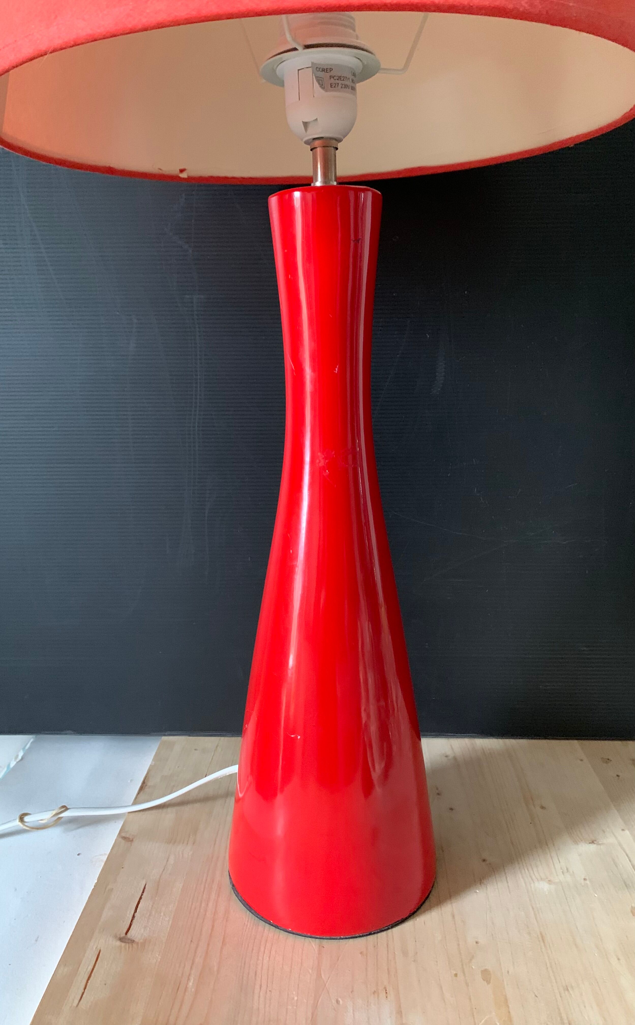Red vintage lamp