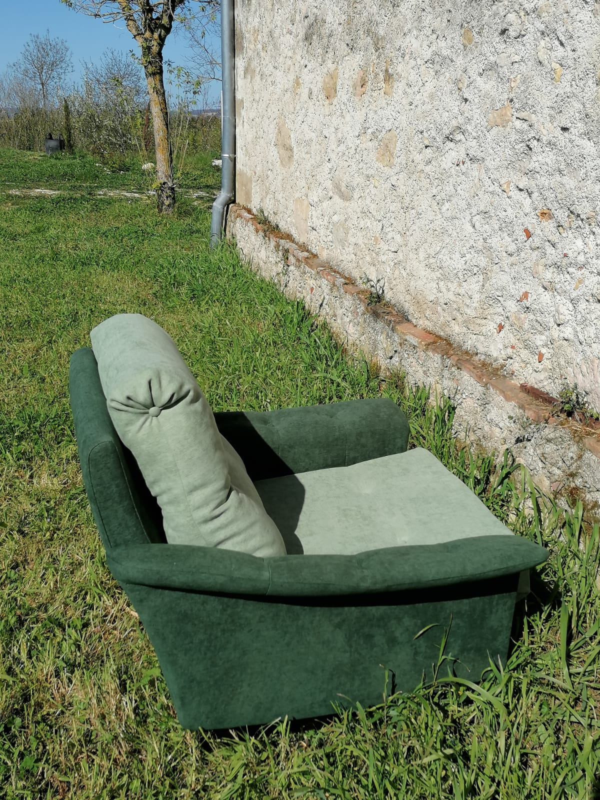 Fauteuil vert relax