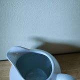 Pichet pot a lait vintage Sarreguemines France bleu pastel