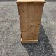 Antique fir wood workshop cabinet with drawers
