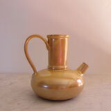 Enamelled terracotta pitcher, from Vallauris.