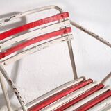 Anciennes chaises empilables d’extérieur (vers 1920). Ensemble de 2 pièces