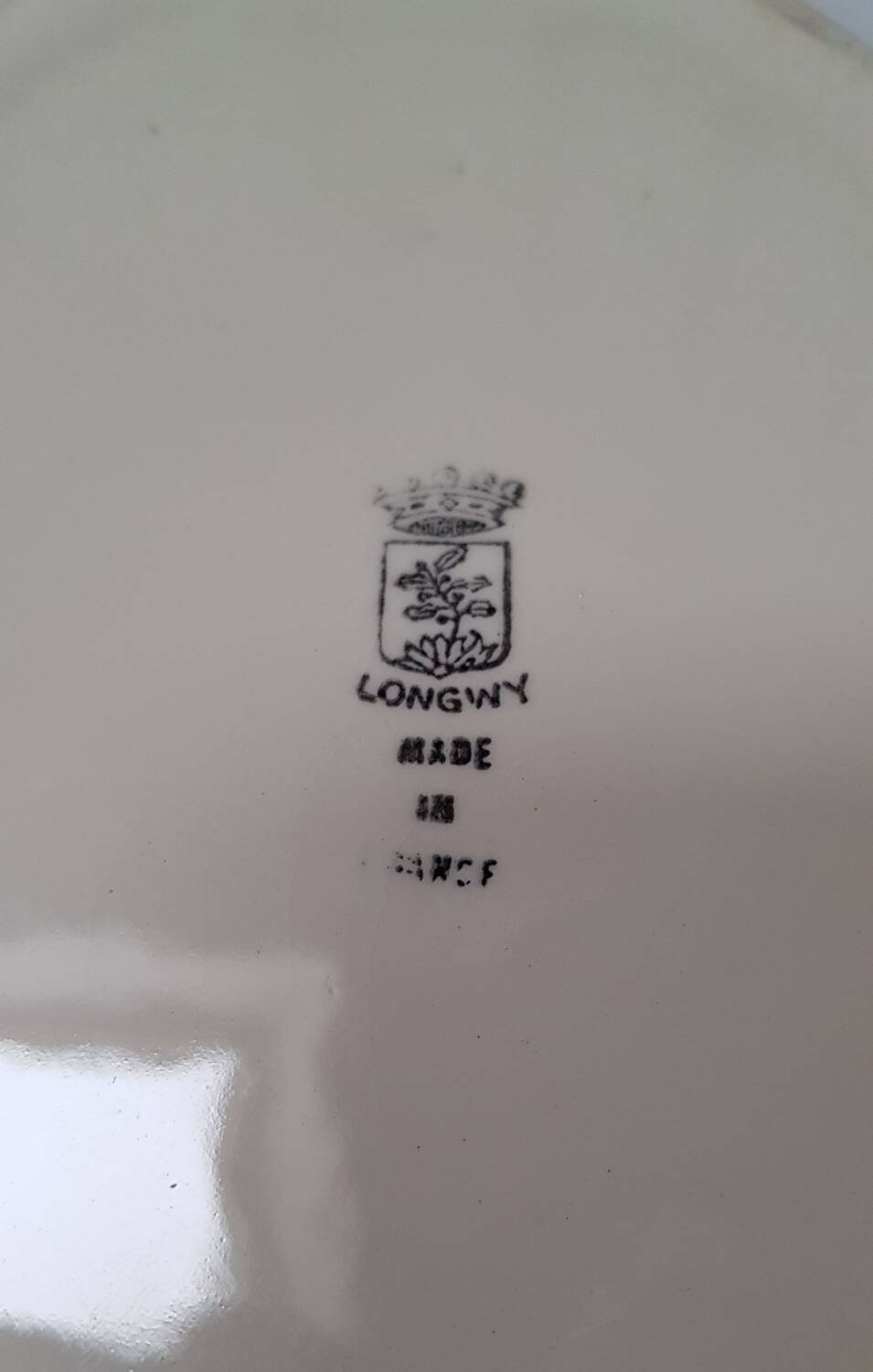 Fish service, Longwy, 14 pieces