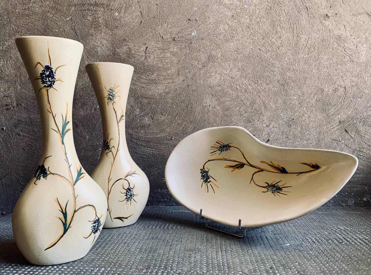 Vases and ceramic bowls, 1960-70