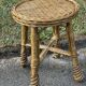 Braided wicker stool