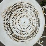 Pair of armchairs vintage wrought iron garden chairs