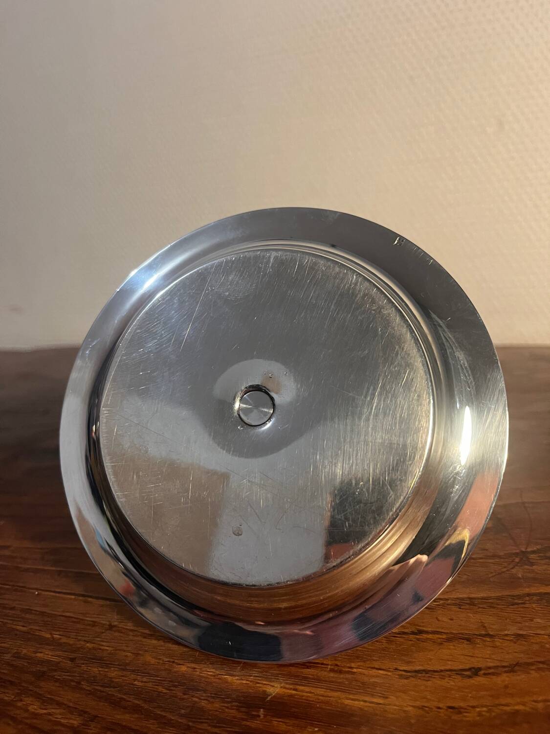 Silver-plated table candlestick