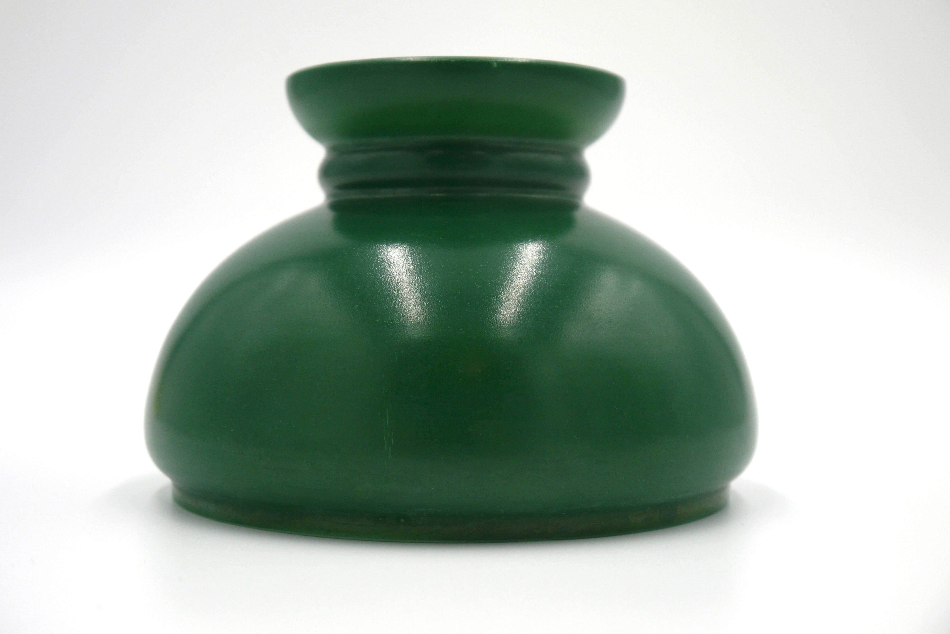 Green glass pendant lamp