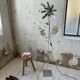 Floor lamp chrome 'flower' design Jacques Veyrat-Masson and Philippe Rogier, edited by Oxar