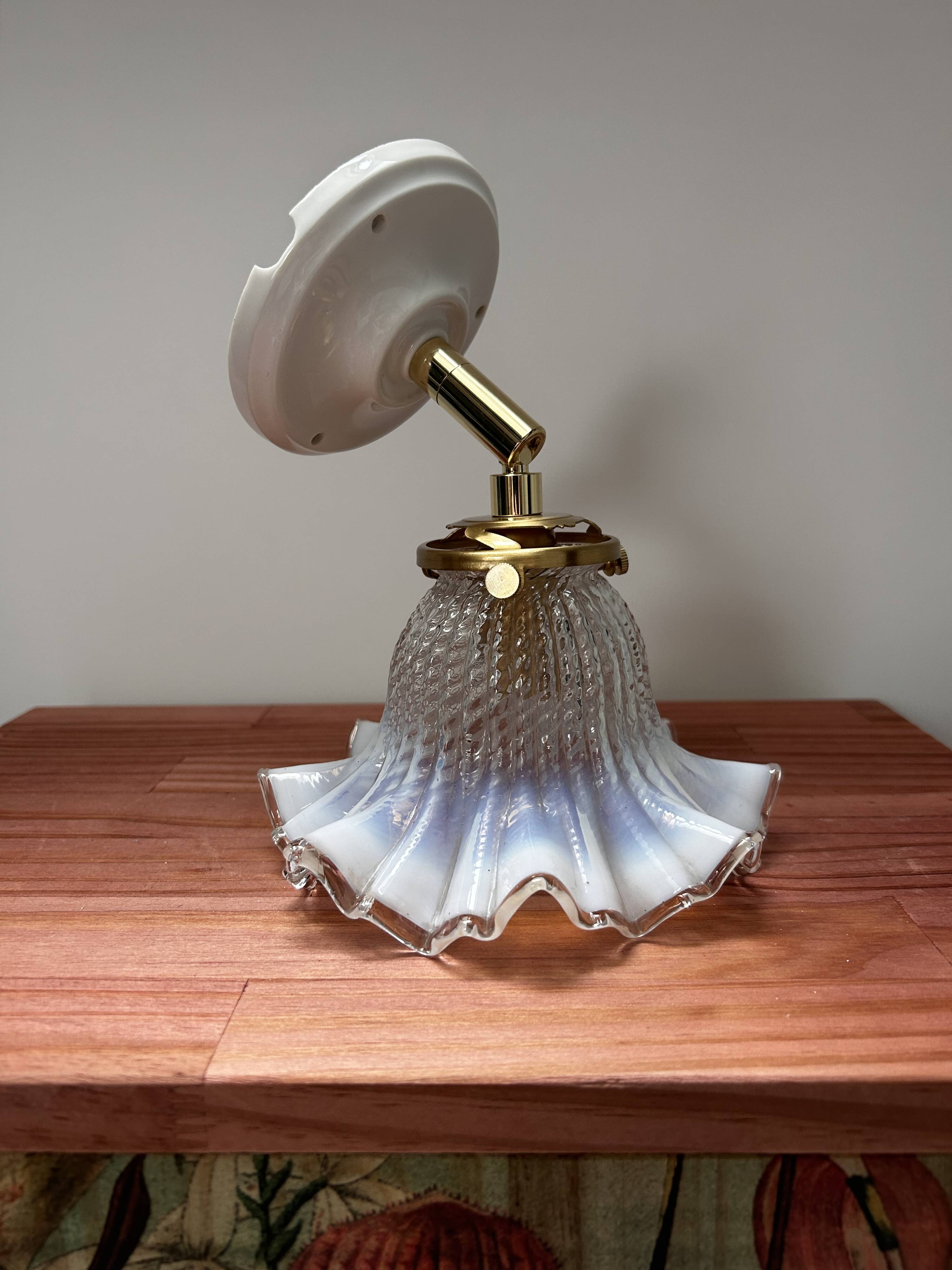 Art Deco tulip wall light