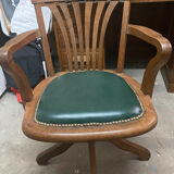 Set american desk and chair annexes 1930 in oak