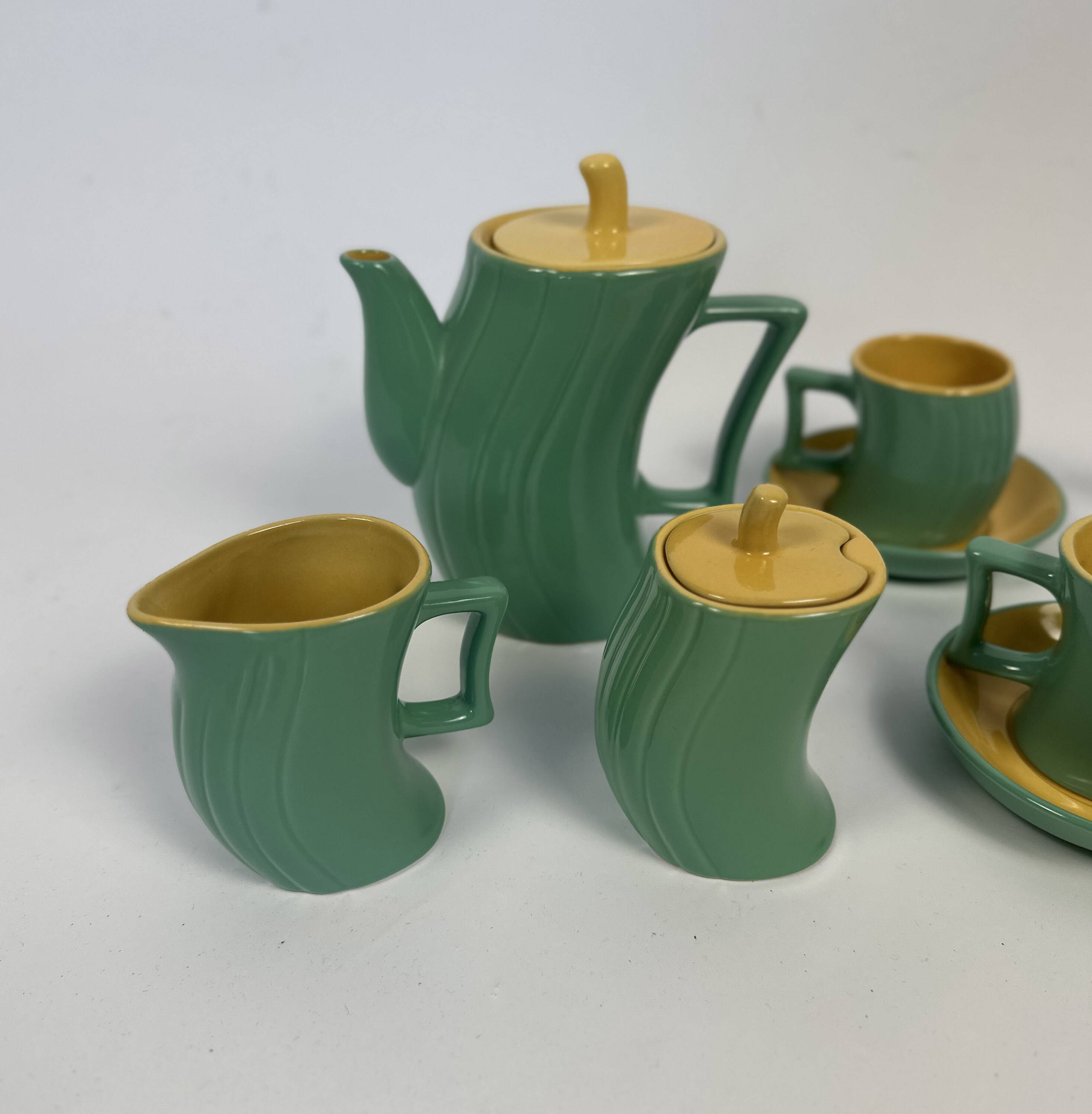 1980s Memphis coffee set by Massimo Iosa Ghini for Naj Oleari