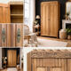 Parisian Art Deco wardrobe, raw wood.