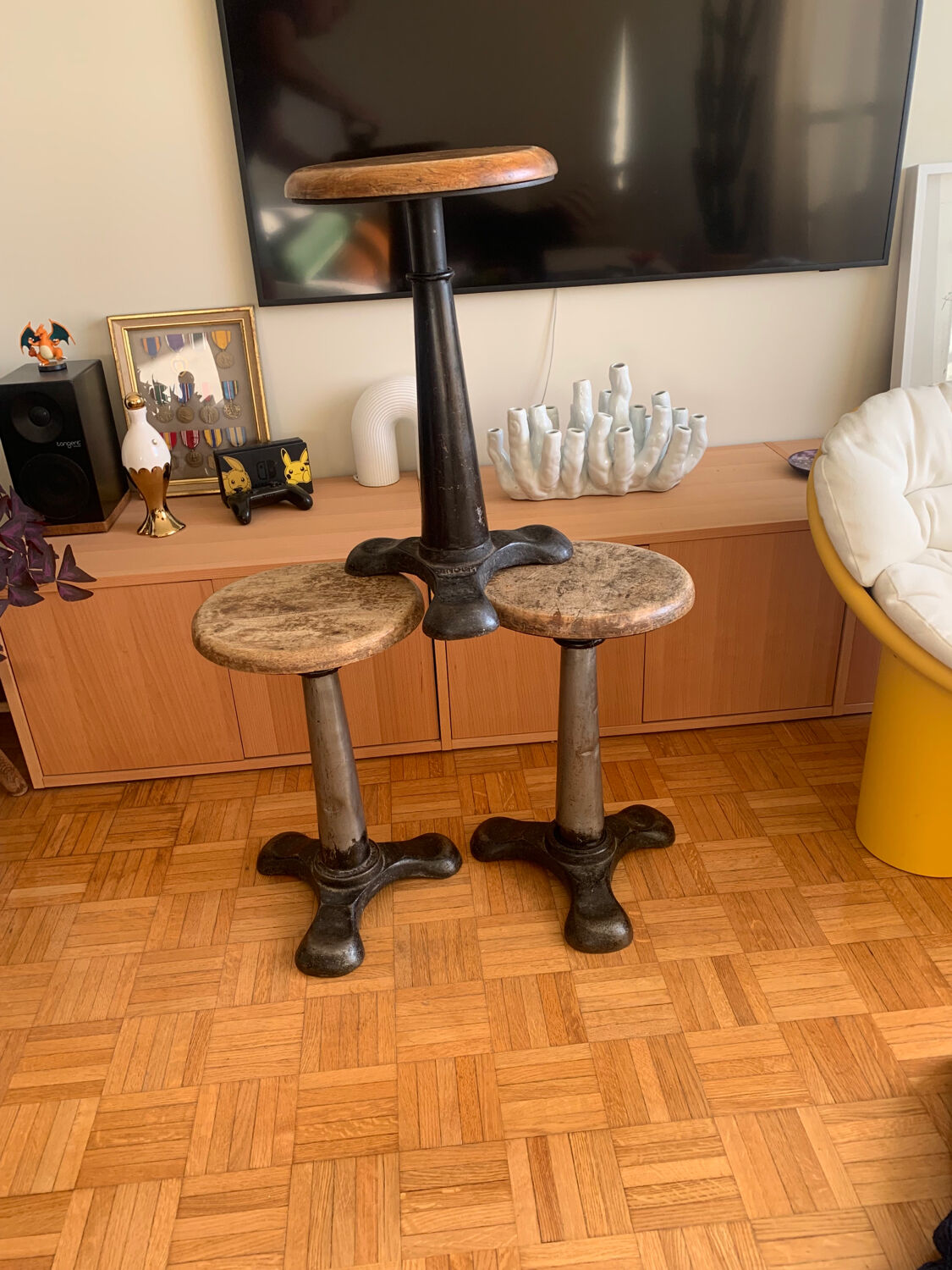 Singer stool - industrial - 1930s