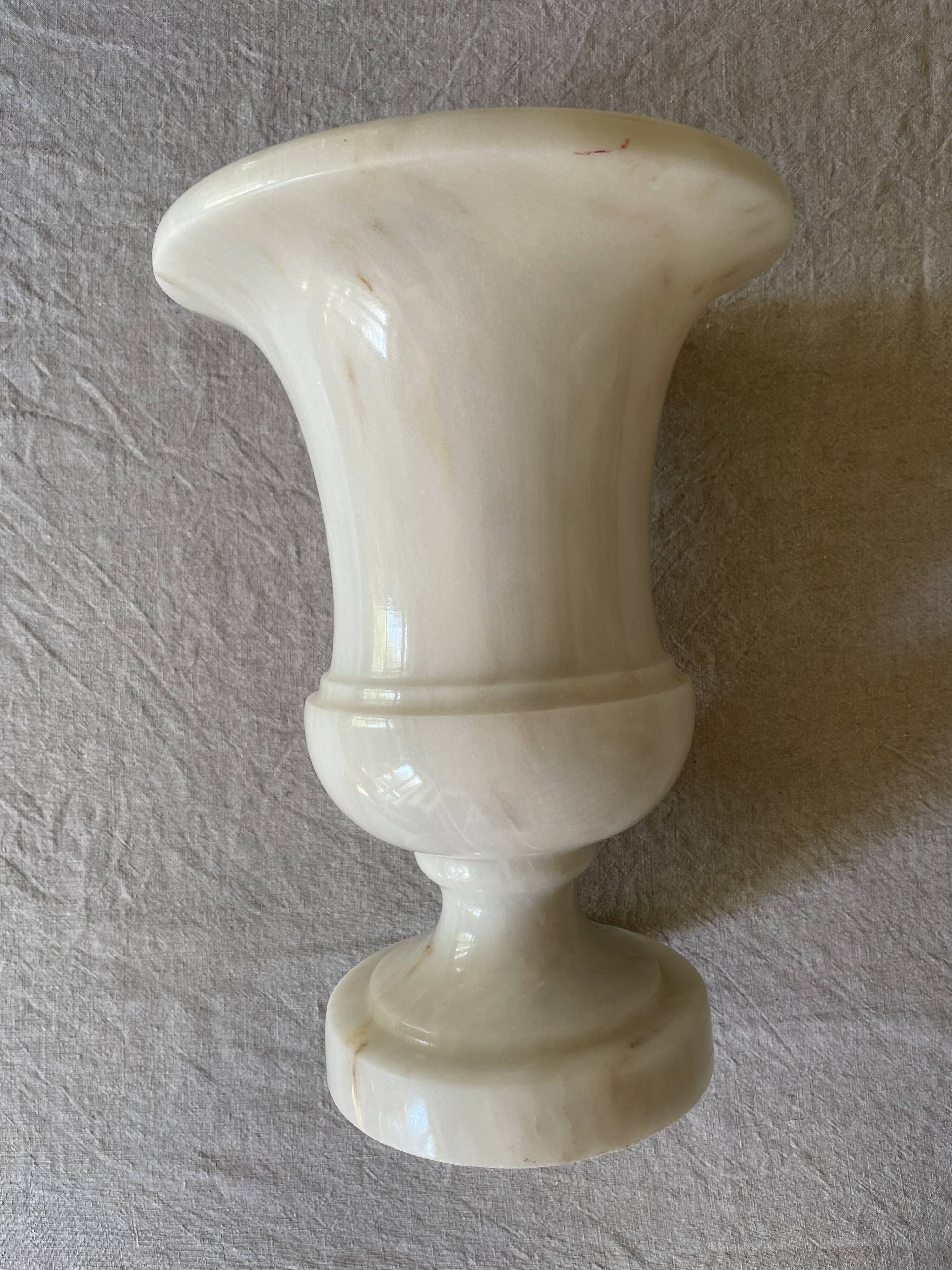 Medici vase in white marble