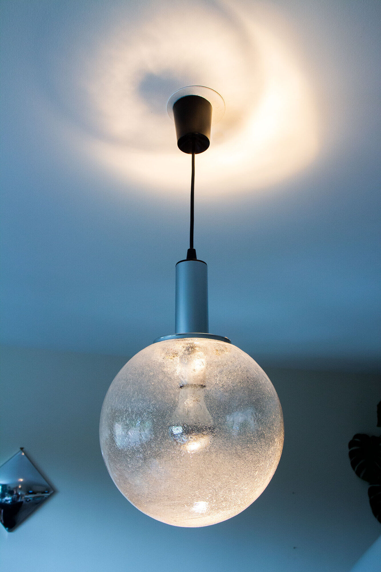 Glass chandelier by Murano Targetti Sankey, Italy 1970