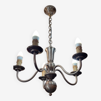 Old pewter chandelier