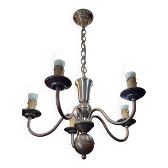 Old pewter chandelier
