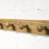 Wall coat rack with 10 hooks