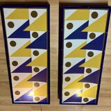 Pair of large "Scandinavian design" wall lights.