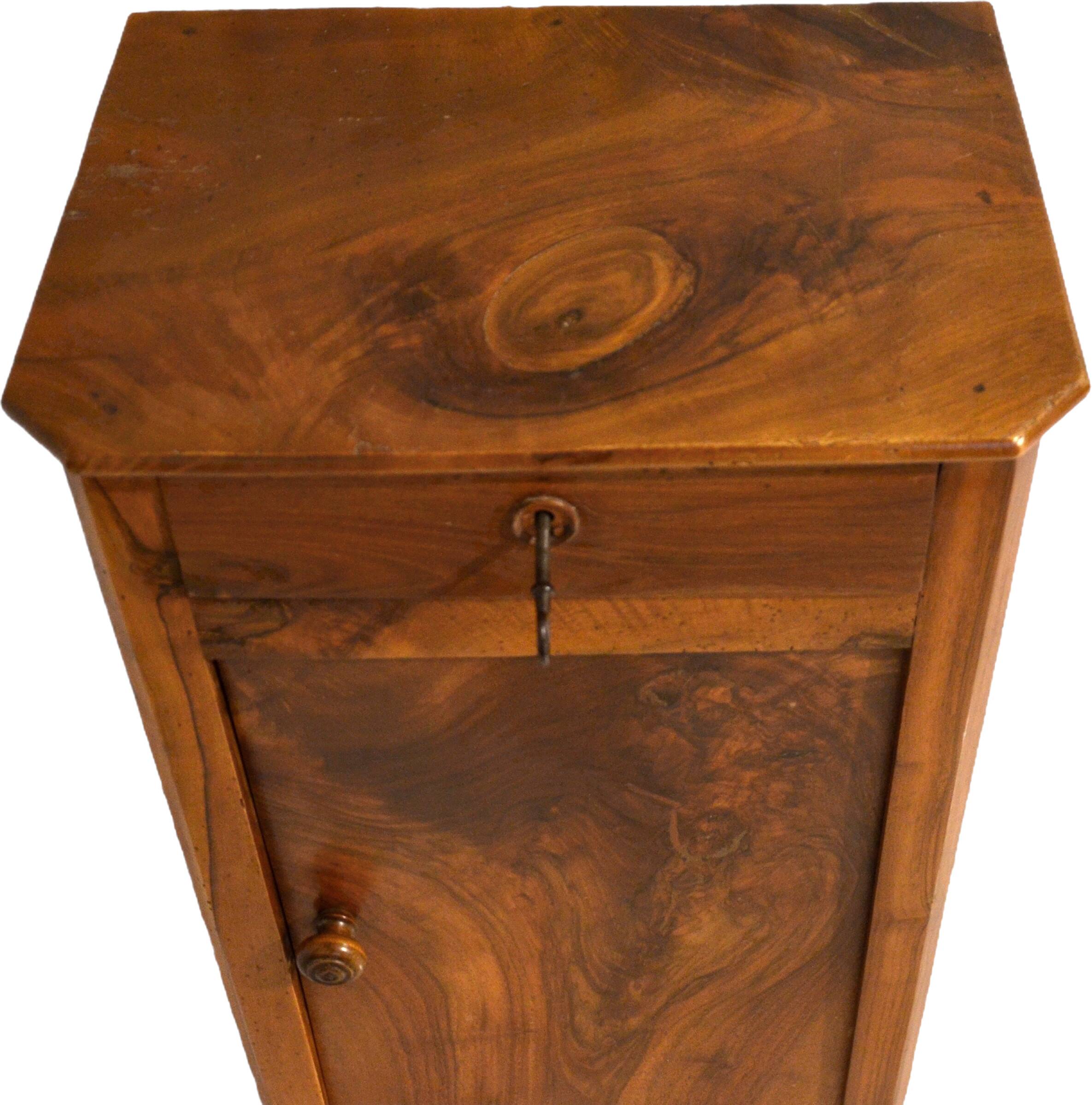 Walnut bedside table