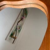 Miroir pomme en bois