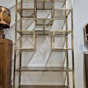 Vintage 1970s golden designer shelf