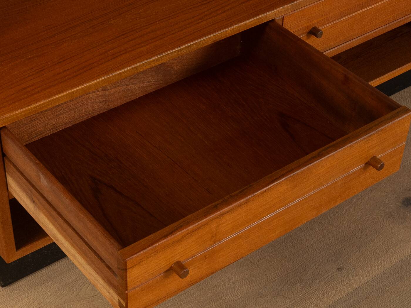 Classic two-piece display cabinet by Poul Hundevad, 1960s