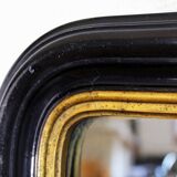 Napoleon III black and gold mirror