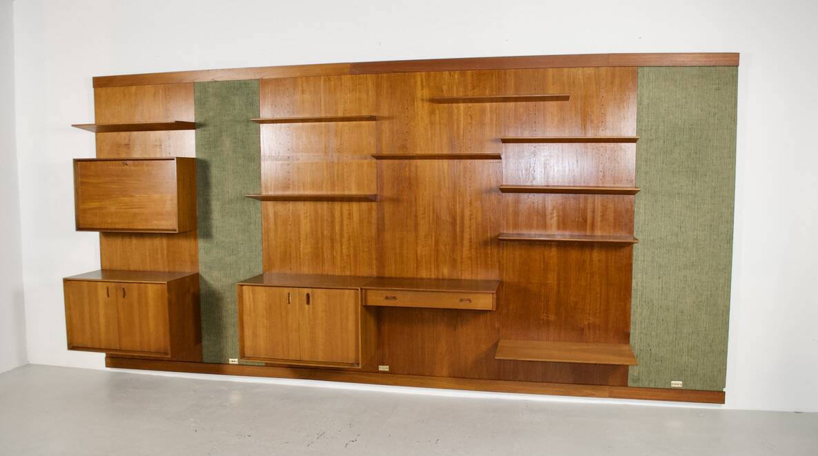 Système mural modulable teck scandinave années 60'